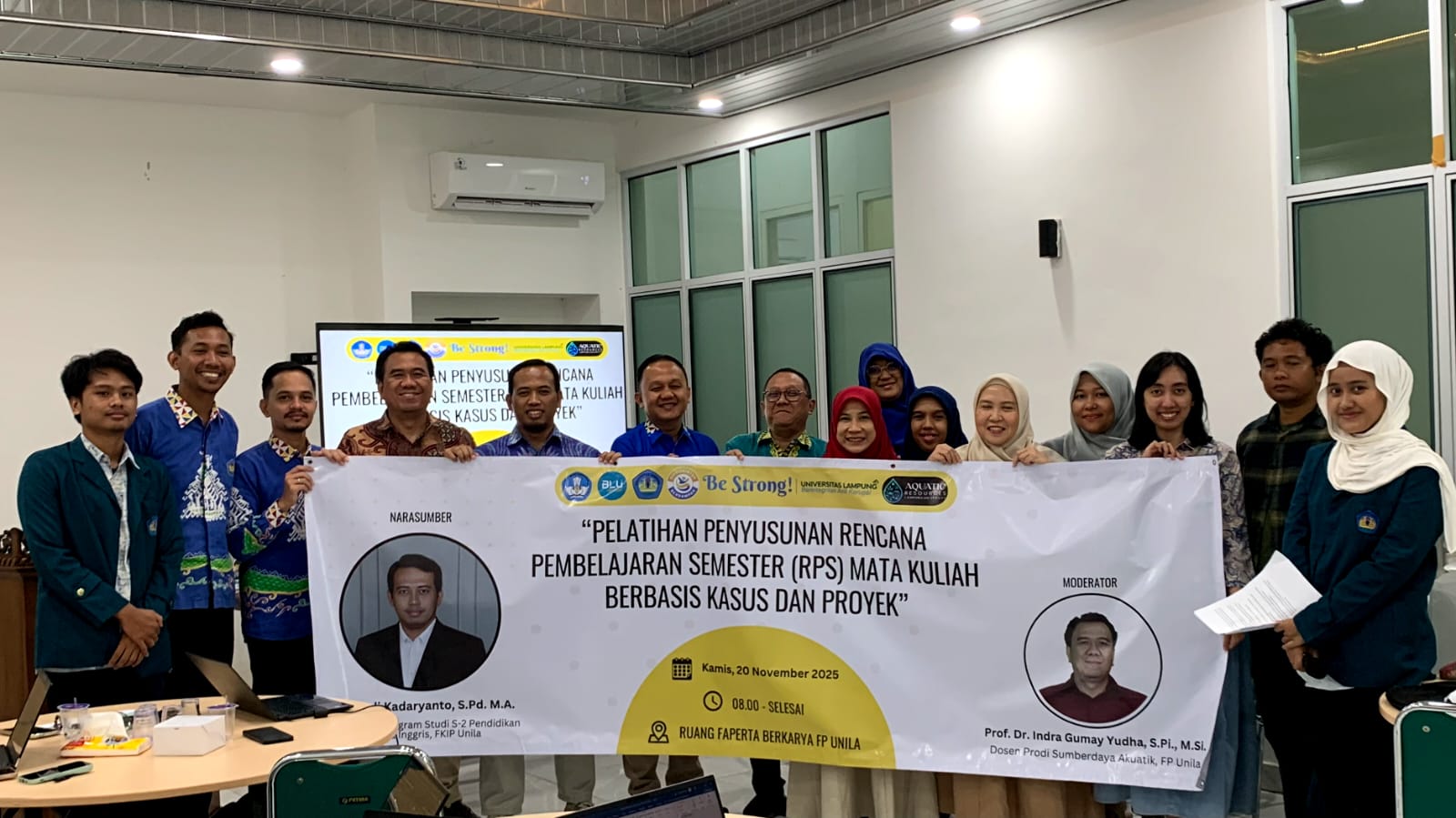 Workshop Penyusunan RPS Mata Kuliah Berbasis Kasus dan Proyek Bagi Dosen Jurusan Perikanan dan Kelautan Universitas Lampung